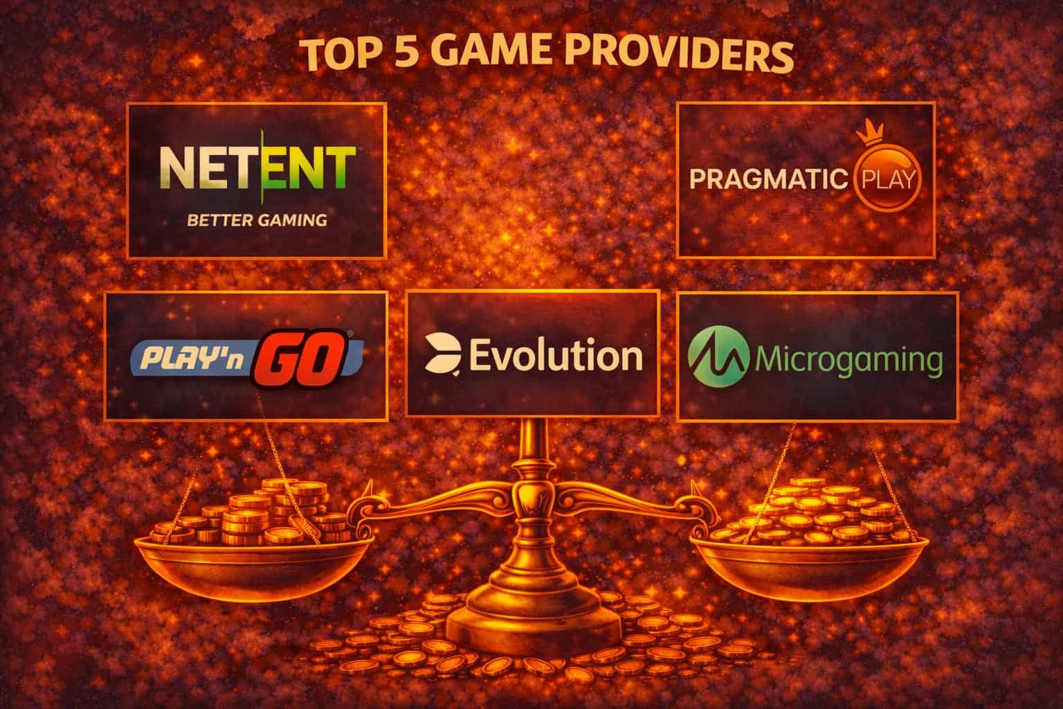a list of the top 5 game providers